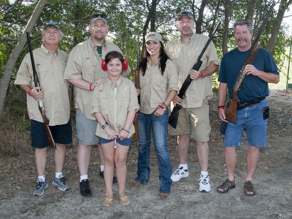David Hough, Josh Hough, Emily Hough, Kaci Riggs, Darren Rozell, David Stimson, clay shooting