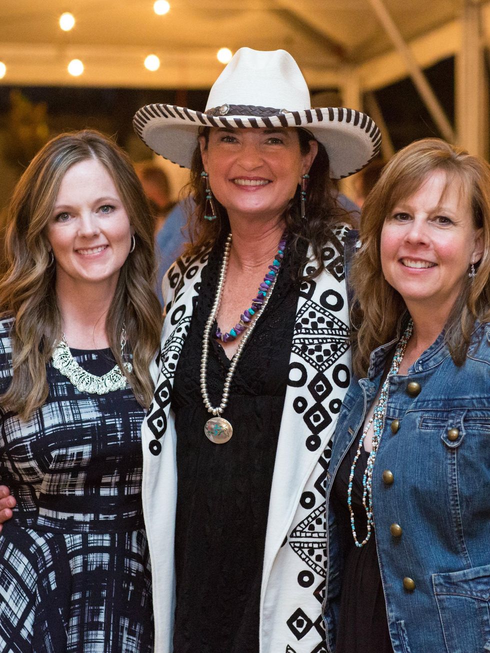 Dawnda Daniel (Gala at the 'Gait event chair), Priscilla Darling (ManeGait co-founder), Tricia Nelson (ManeGait Executive Director), ManeGait 2014