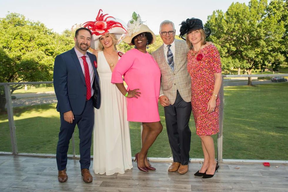 Day at the Races 2018, Adam Wilson, Day at the Races Co-Chair Lauren Ives, Quenita Fagan and Jim and Dee Genova