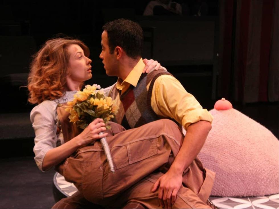 Debbie Crawford and Magdiel Carmona in Laugh at Theatre Three