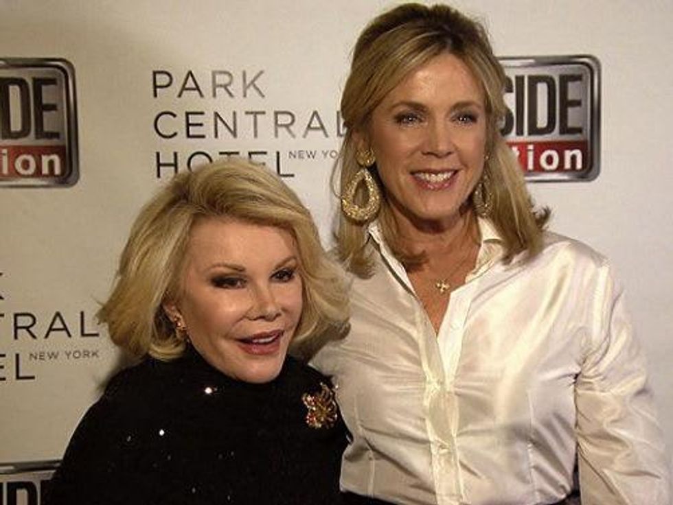 Deborah Norville and Joan Rivers