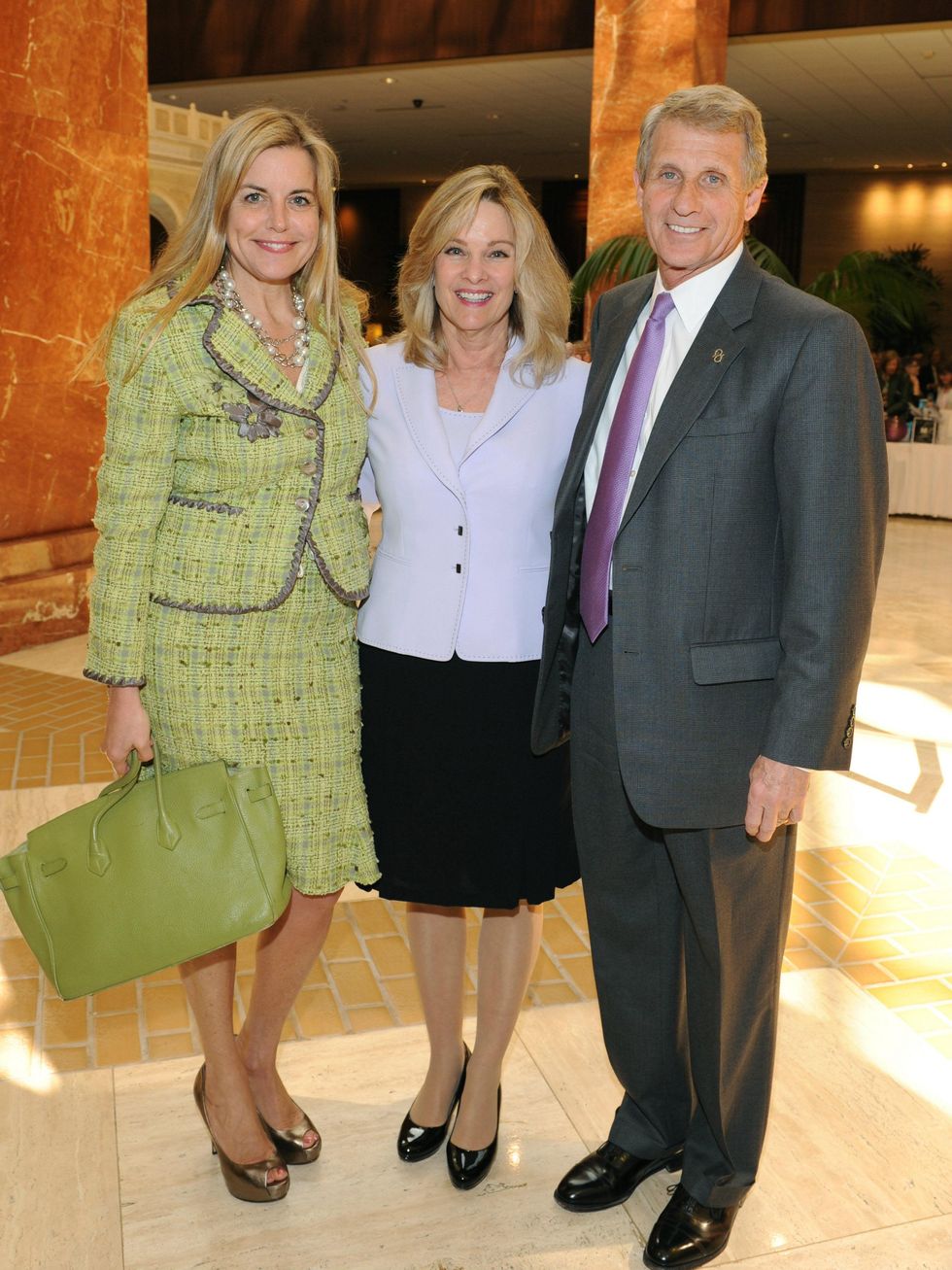 Debra Nelson, Janet Broyles, Jack Broyles, AWARE Luncheon
