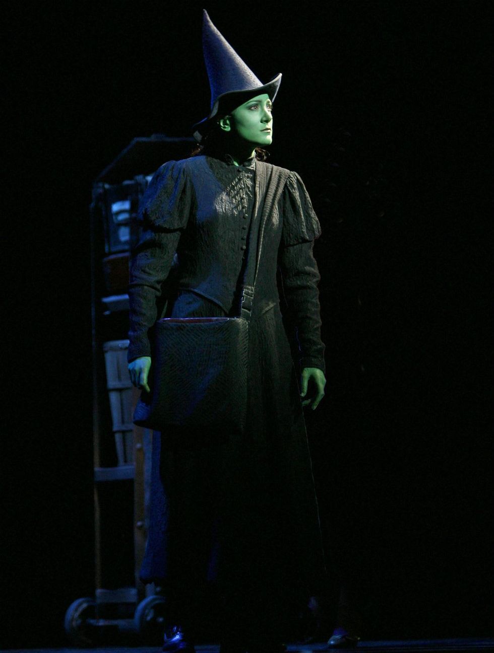 Dee Roscioli as Elphaba in the national tour of Wicked