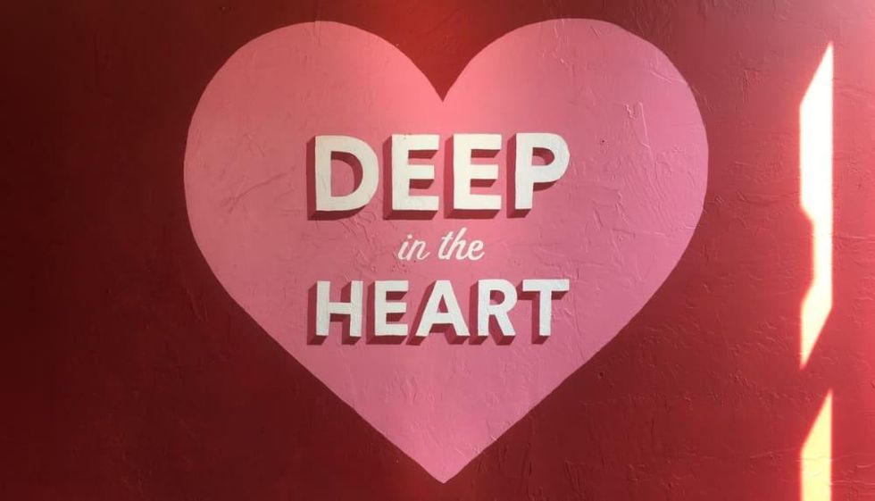 "Deep In The Heart" mural by Mariel Pohlman and Harley Barnes