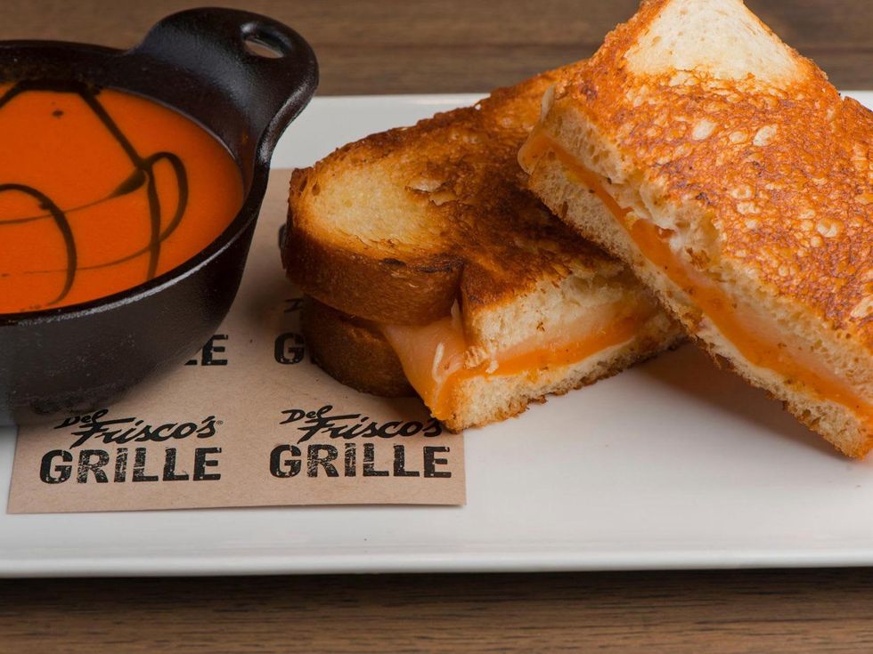 Del Frisco's Grille, tomato soup, grilled cheese sandwich, November 2012