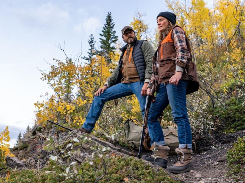 Demi\u00e1n Bichir and Robin Wright in Land