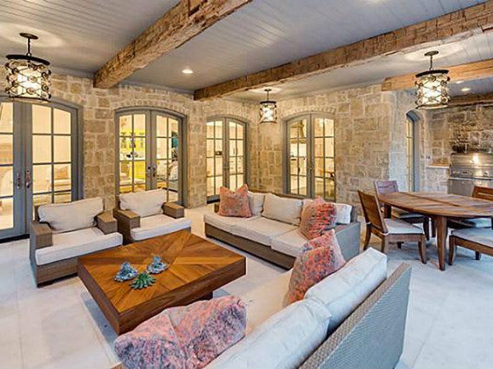 Den in Brenden Morrow's home in Dallas