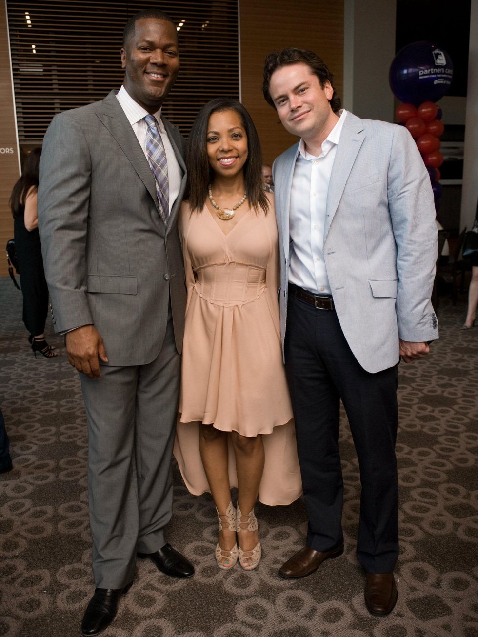 Dennis Cail, Annika Cail, Noah Houghton, Partners Card Kickoff