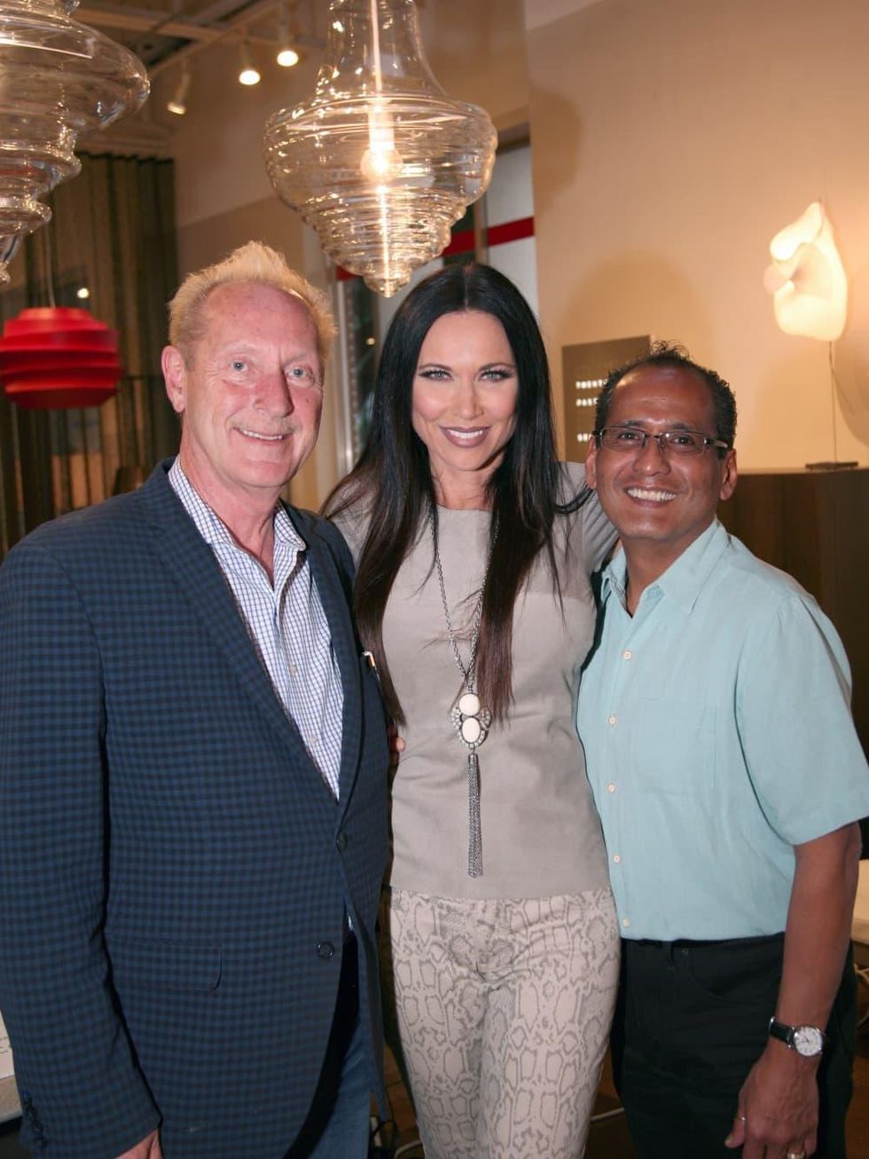 Dennis Kershner, LeeAnne Locken, John Kershner, No Tie Kickoff 2018