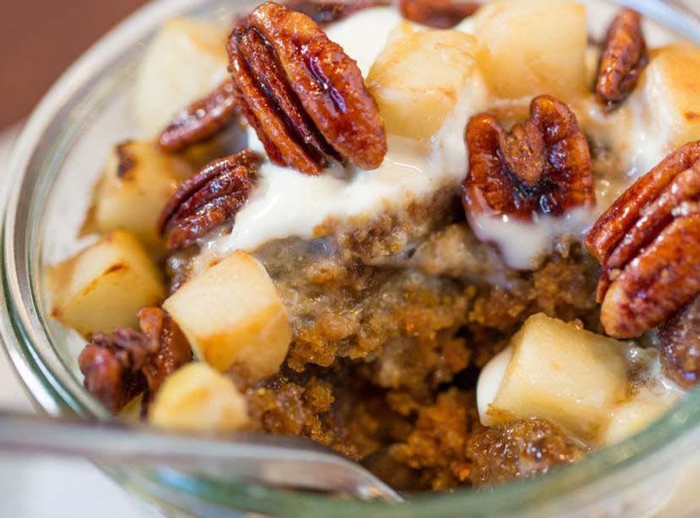 Dessert at AF+B restaurant in Fort Worth