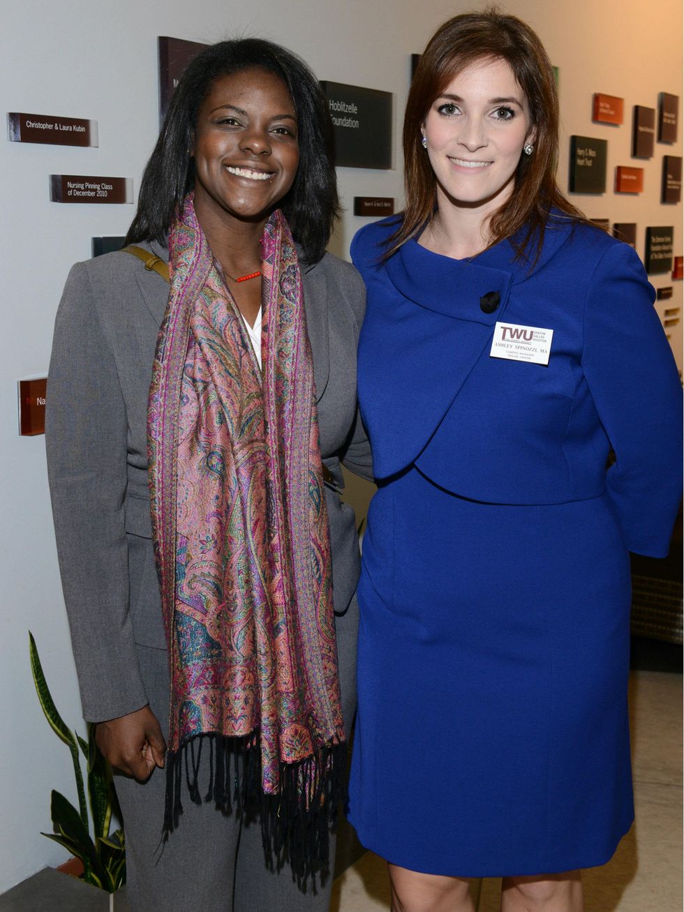 Destinee Waiters, Ashley Spinozzi, TWU Celebration