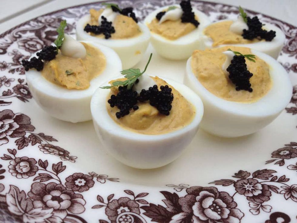 Deviled eggs at Sissy's Southern Kitchen & Bar in Dallas