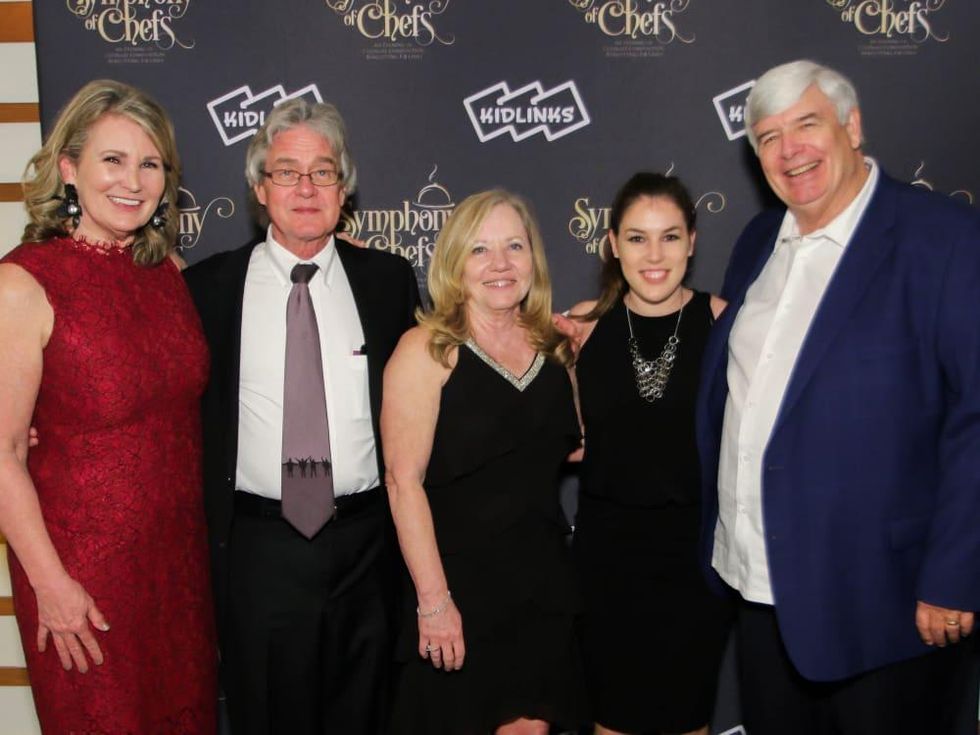 Diana Crawford, Paul G. Hill, Ginny Denmark, Maddie Benner, Jim Newton, Symphony of Chefs 2018