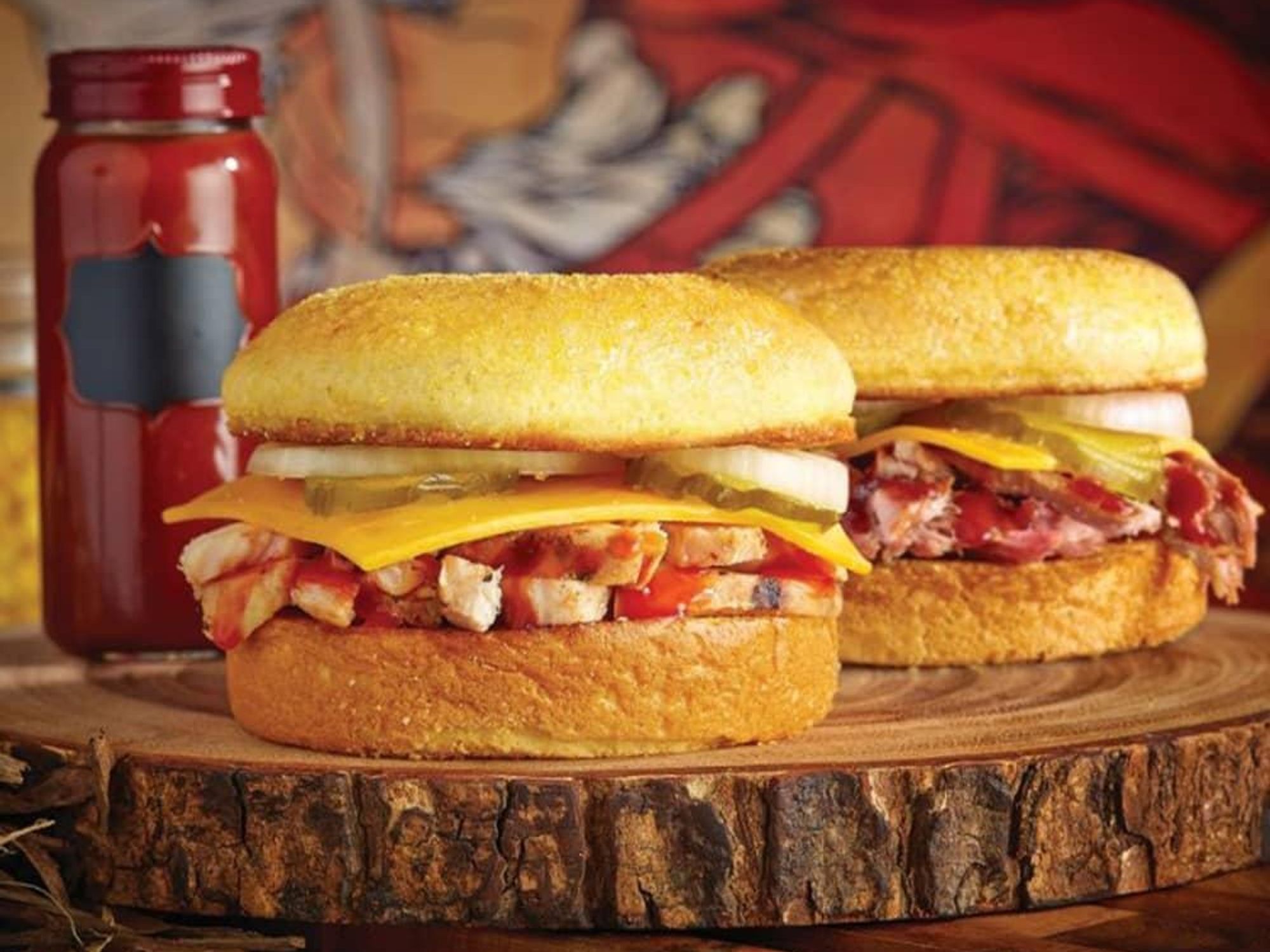 Dickey's cornbread sandwich