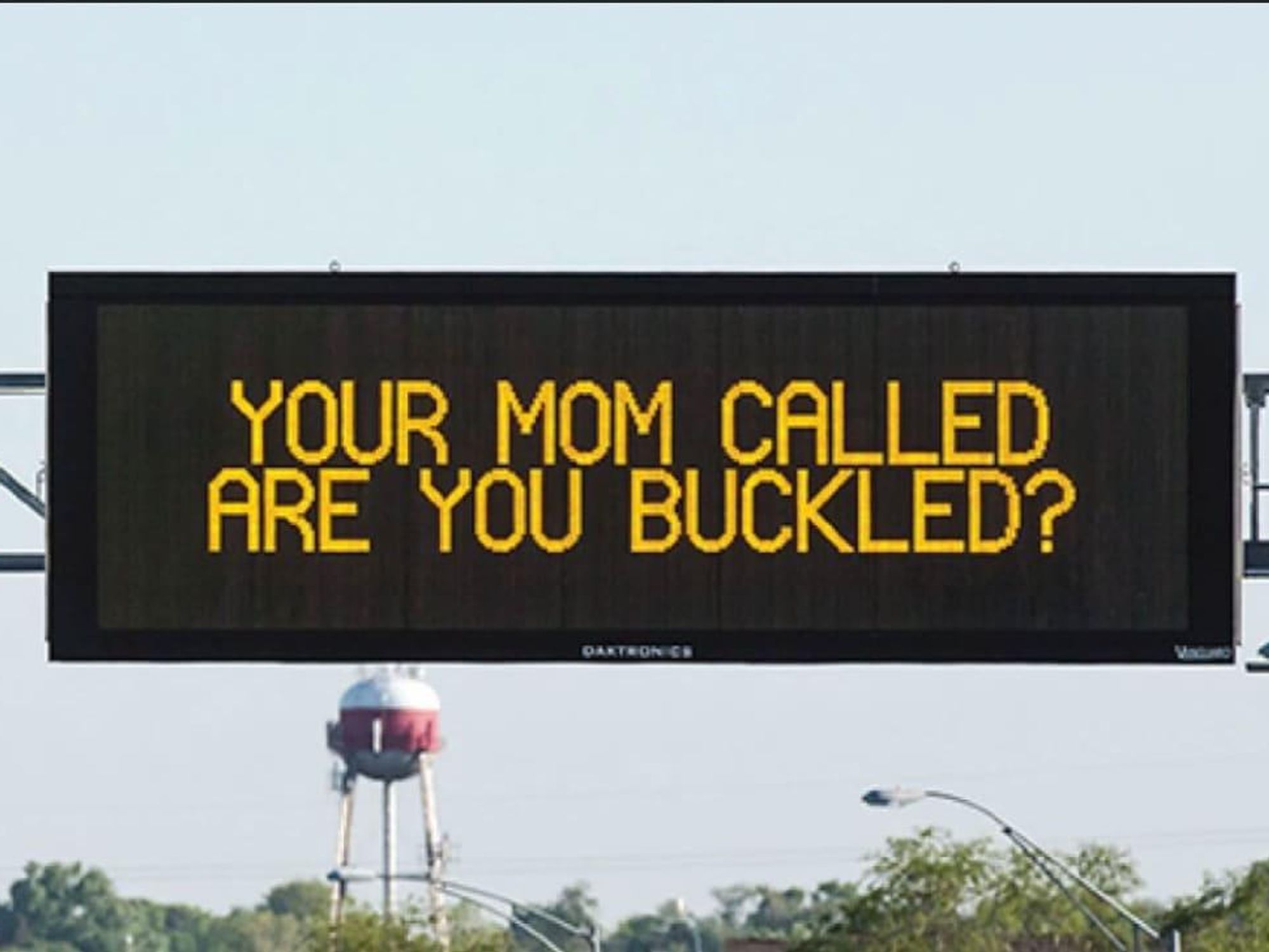 digital highway sign