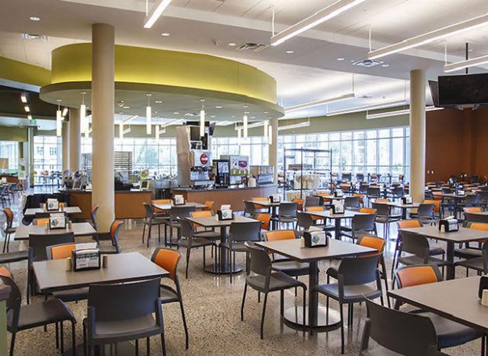 Dining hall at University of Texas at Dallas
