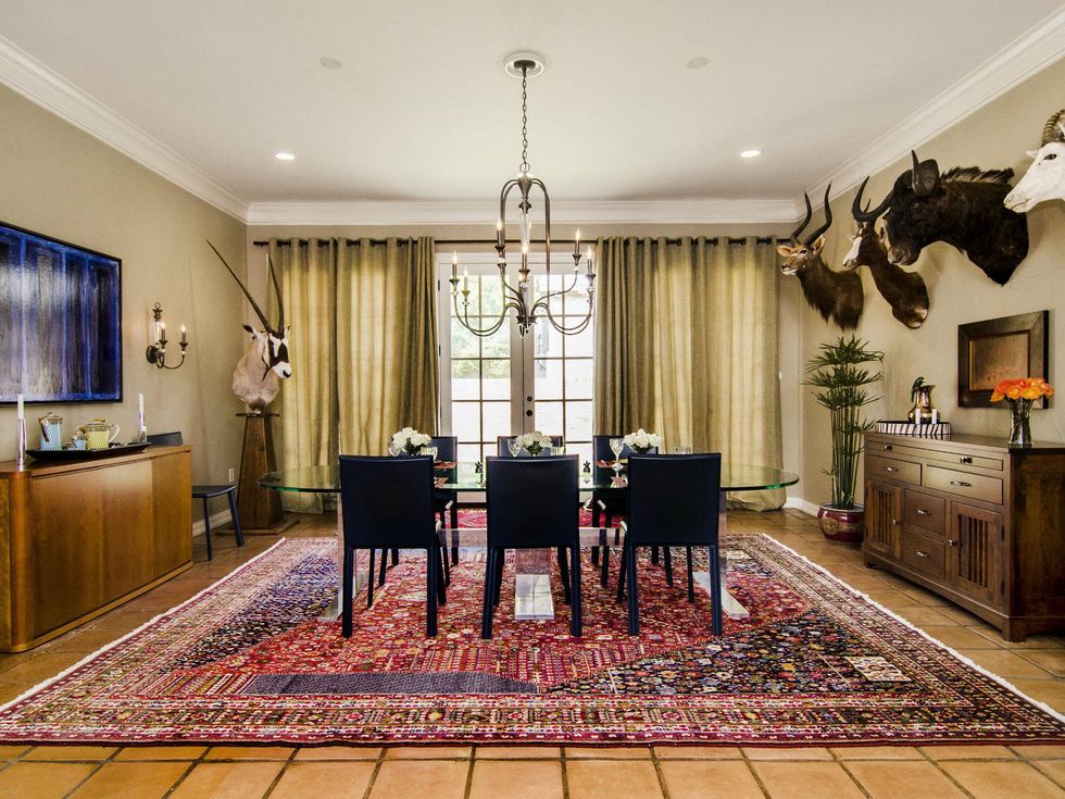 Dining room at 11712 Forest Court in Dallas
