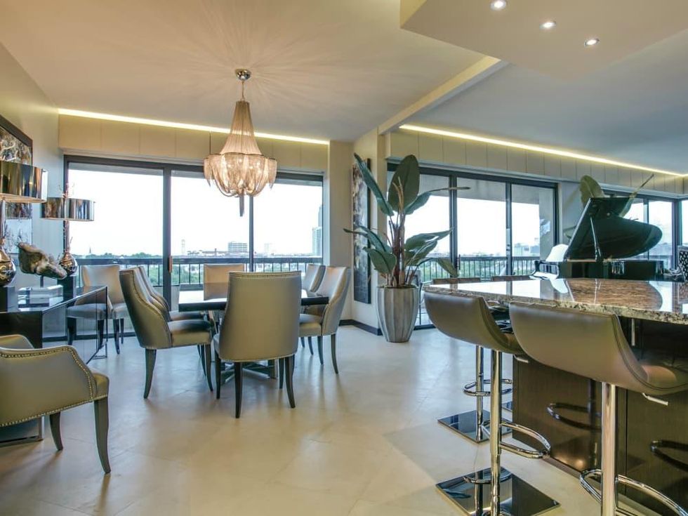 Dining room at 3831 Turtle Creek Blvd. in Dallas