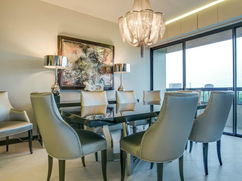 Dining room at 3831 Turtle Creek Blvd. in Dallas