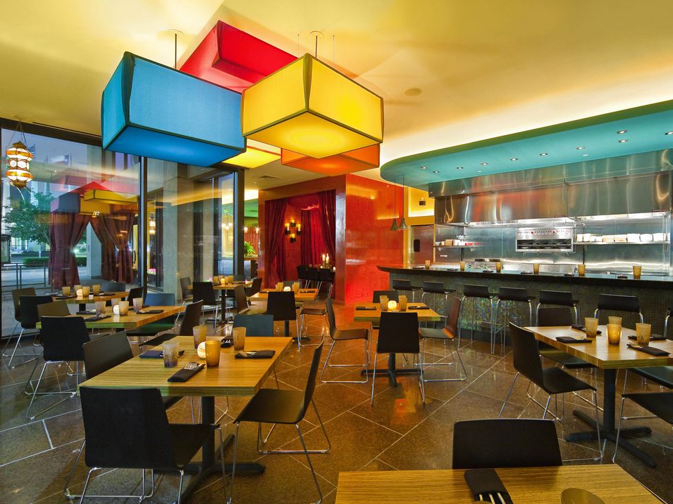 Dining room of Samar restaurant in Dallas