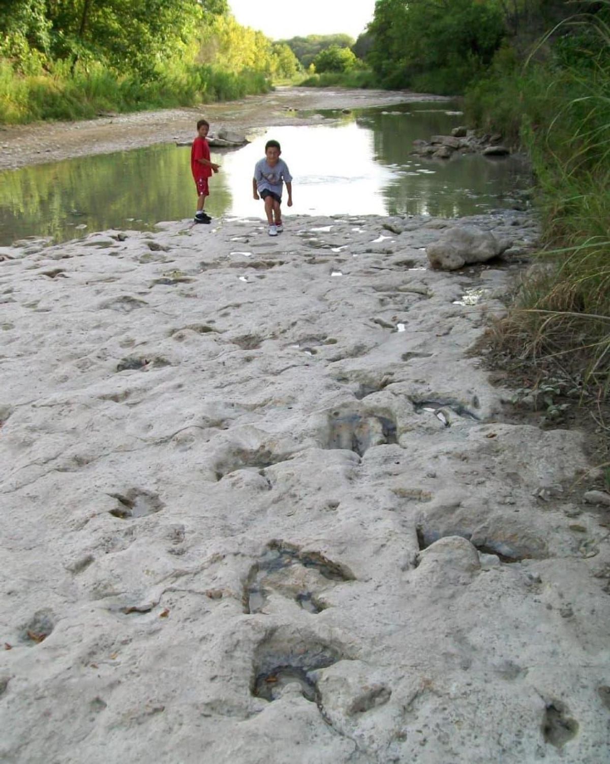 Find the footprints at Dinosaur Valley State Park. CultureMap Dallas