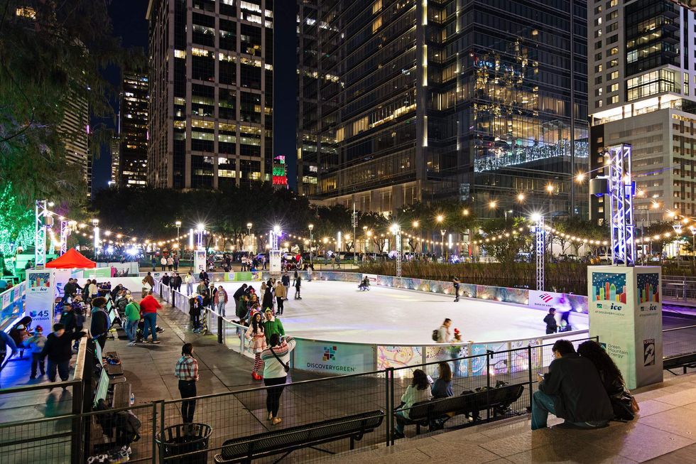 Discovery Green ice rink