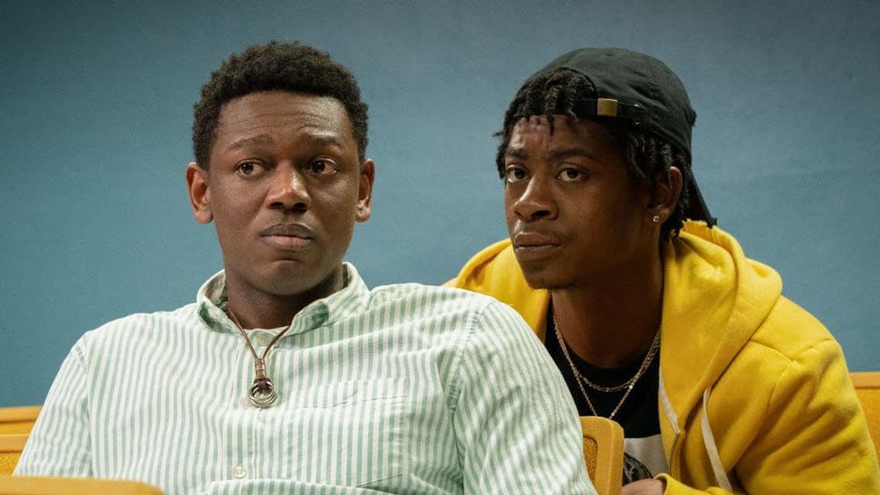 Donald Elise Watkins and RJ Cyler in Emergency.