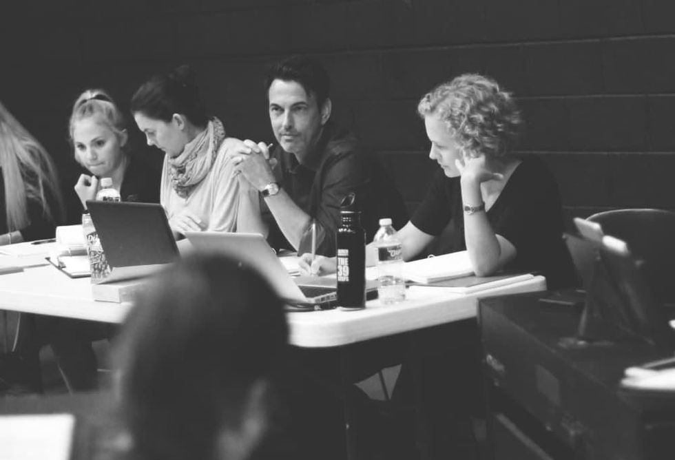 Donald Fowler in rehearsals for Creep