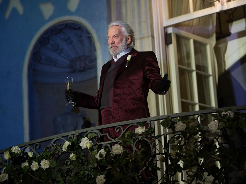 Donald Sutherland in The Hunger Games: Catching Fire