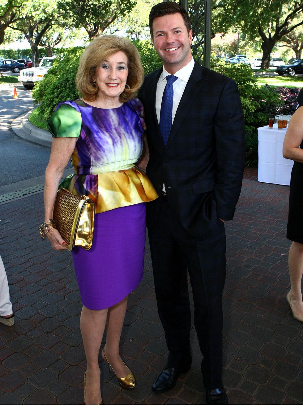 Doris Jacobs, Ron Corning, emcee, WFAA TV Channel 8