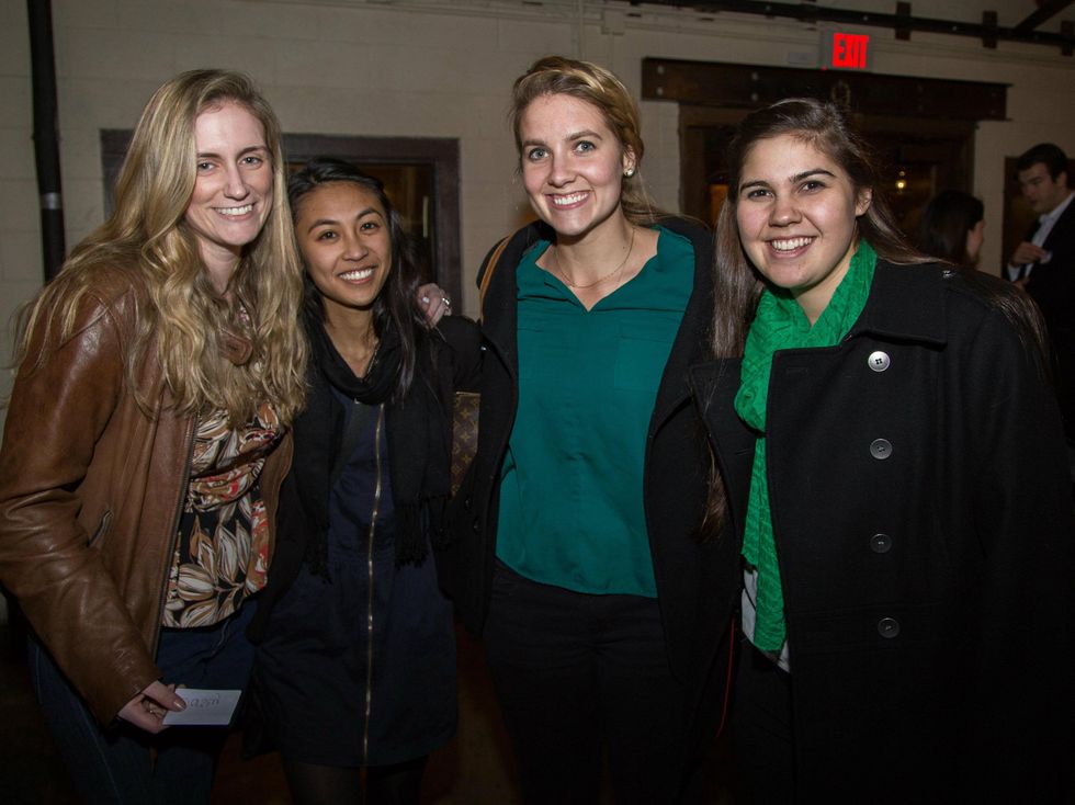 Dorsey Standish, Kathrina Macalanda, Regan Rall, Kristen Lindsey, pecan lodge united way kickoff