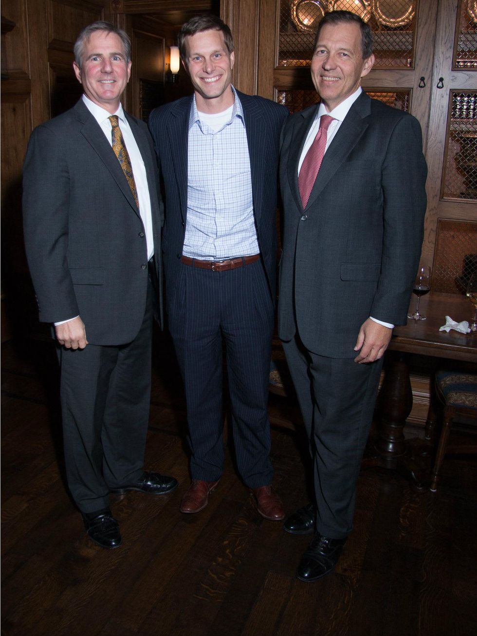 Doug Lueders, Clay Huffstutter and Gregg Ballew, Billiard Ball Kickoff