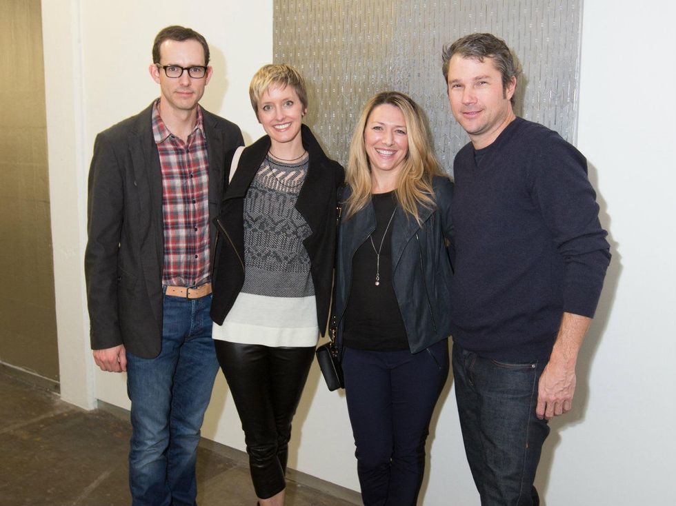 Doug MacMahon, Catherine MacMahon, Janelle Pinnell, Alden Pinnell, Dallas Contemporary Exhibition Opening