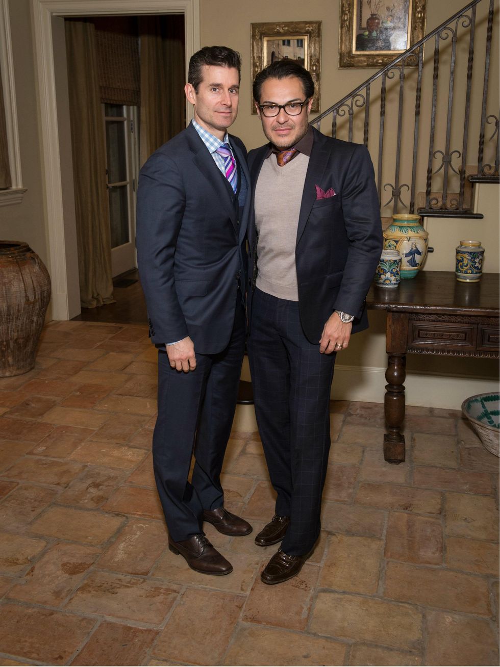 Douglas Carney, Michael Flores, Art Ball Kickoff Party