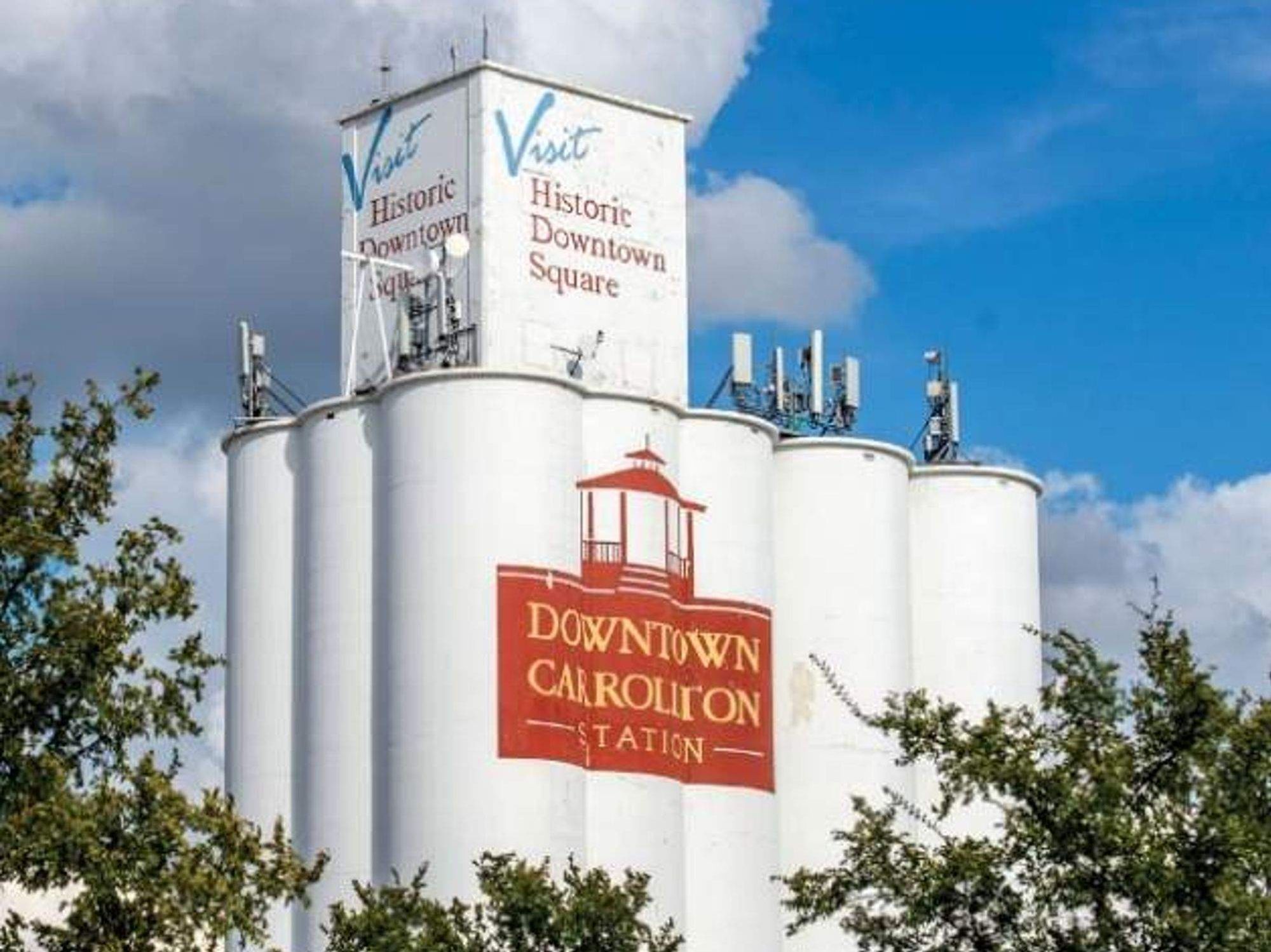 Downtown Carrollton silos