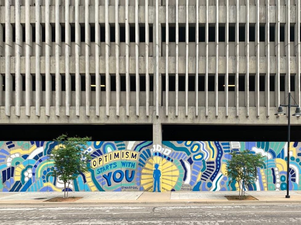 Downtown Dallas Frost mural