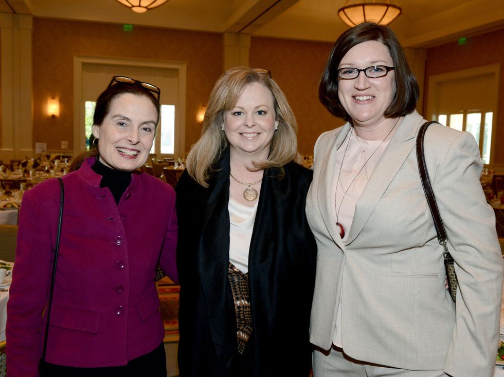 Dr. Ann Staton, Dean, College of Arts & Sciences, Dr. Genevieve West, Tawny Le Boeuf Tullia (scholarship recipient)