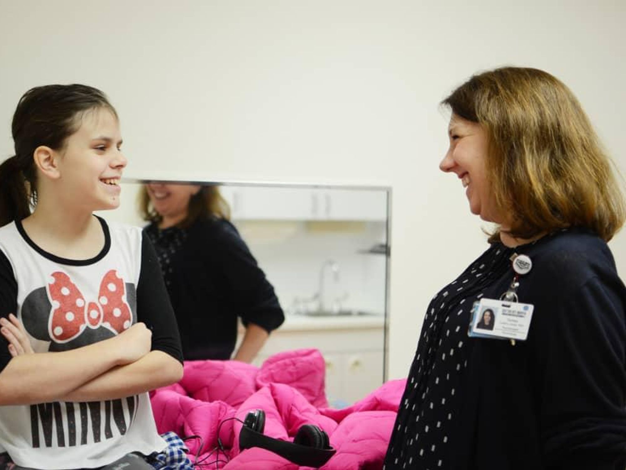 Dr. Teresa Collins-Jones with 13-year-old Emily