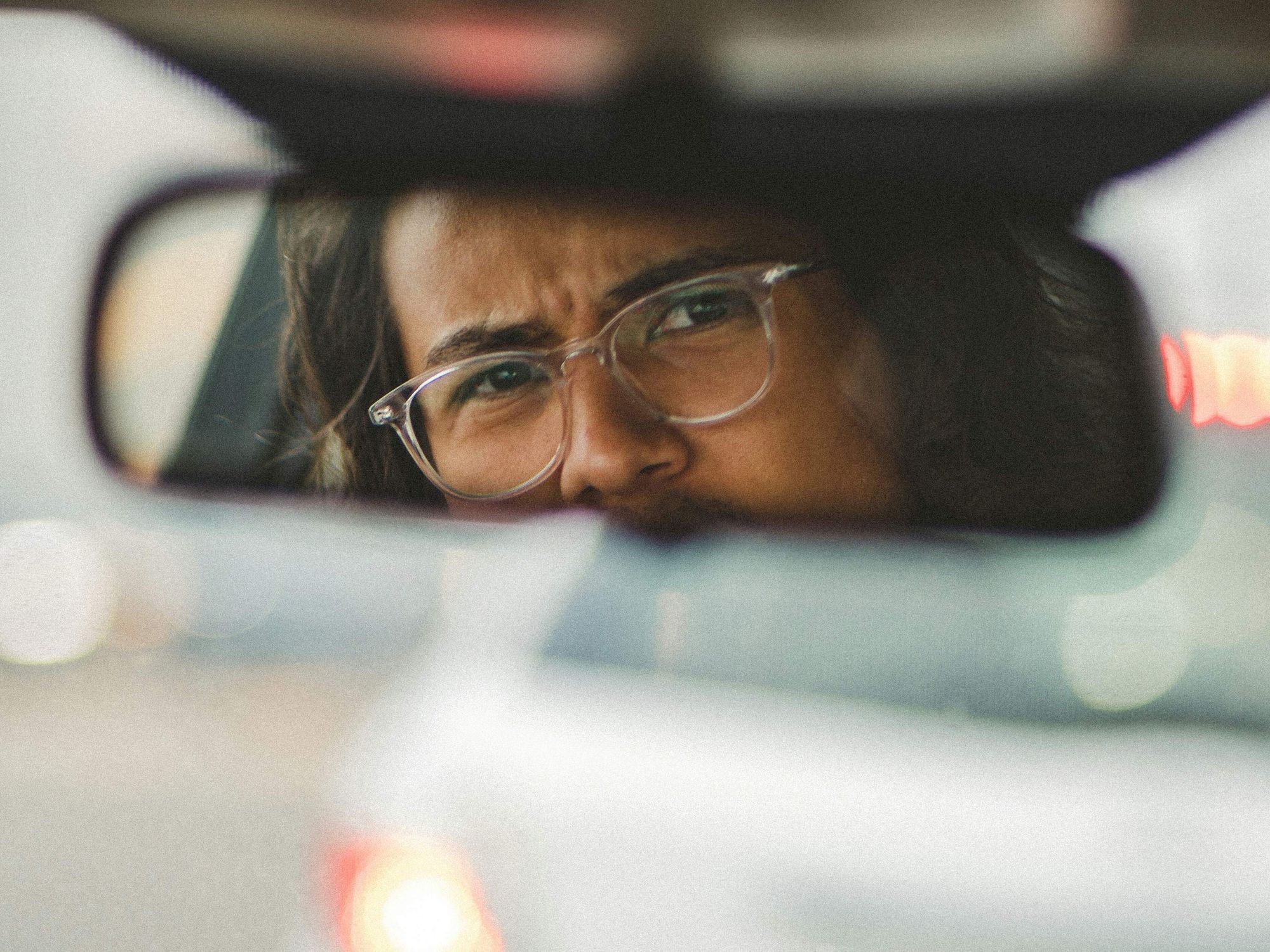 Driver behind the wheel, road rage