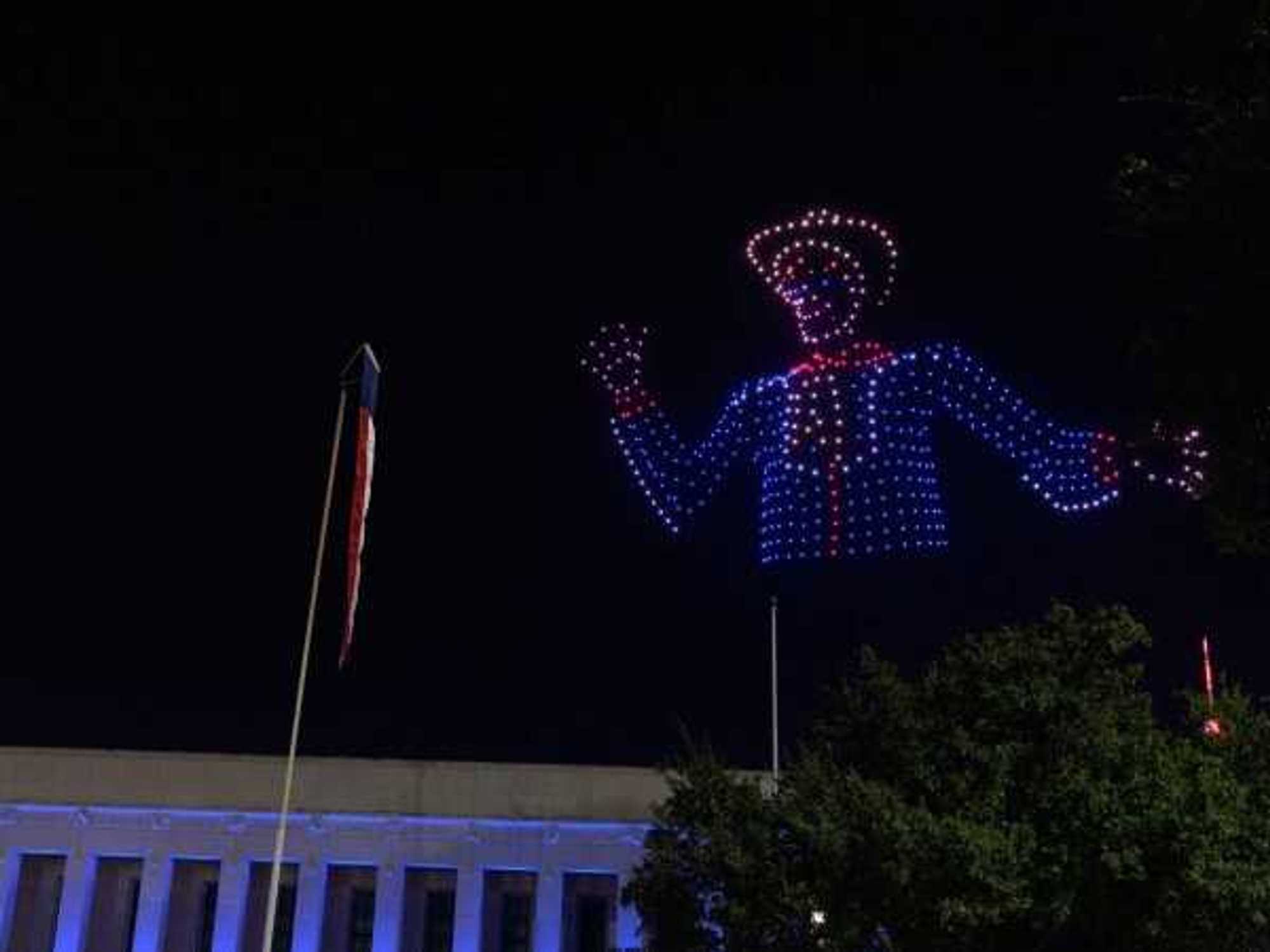 Drone show at the State Fair of Texas
