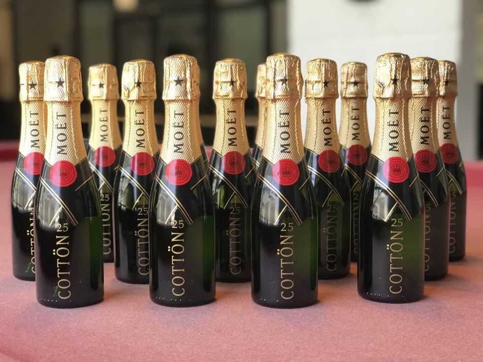 DTLAcustom Tara Martin custom Mo\u00ebt splits champagne