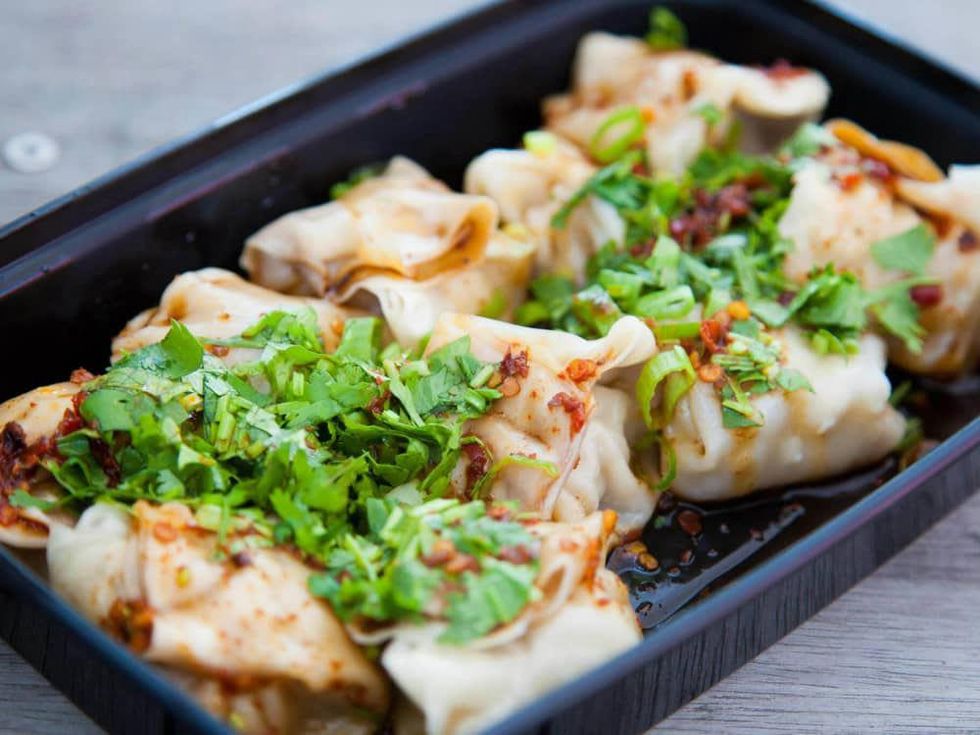 Dumplings at Monkey King Noodle Company