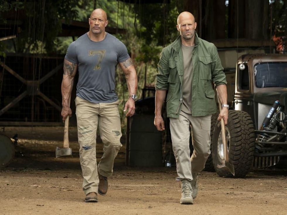 Dwayne Johnson and Jason Statham in Hobbs & Shaw