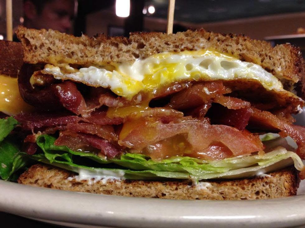 Egg sandwich at Jonathon's Oak Cliff restaurant