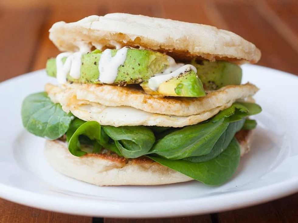 Egg white and spinach sandwich at East Hampton in Dallas