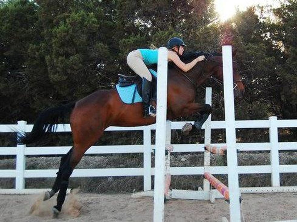 Eliana Gill on a horse