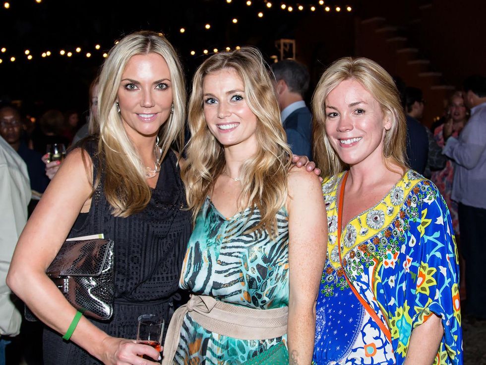 Elizabeth Laurenzi, Rachel Gatenby, Lindsey Miller, taca party on the green