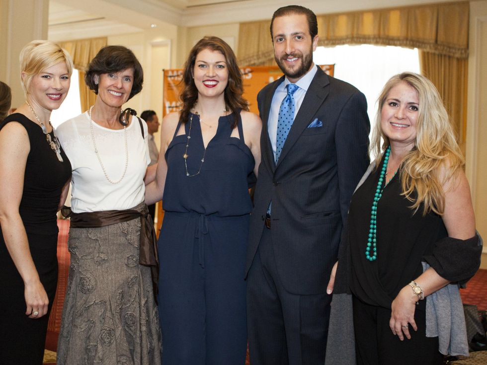 Elizabeth Marshall, Paula Harrison, Lindsey Frattarelli, Marco Frattarelli, Heather Allen, MS Luncheon