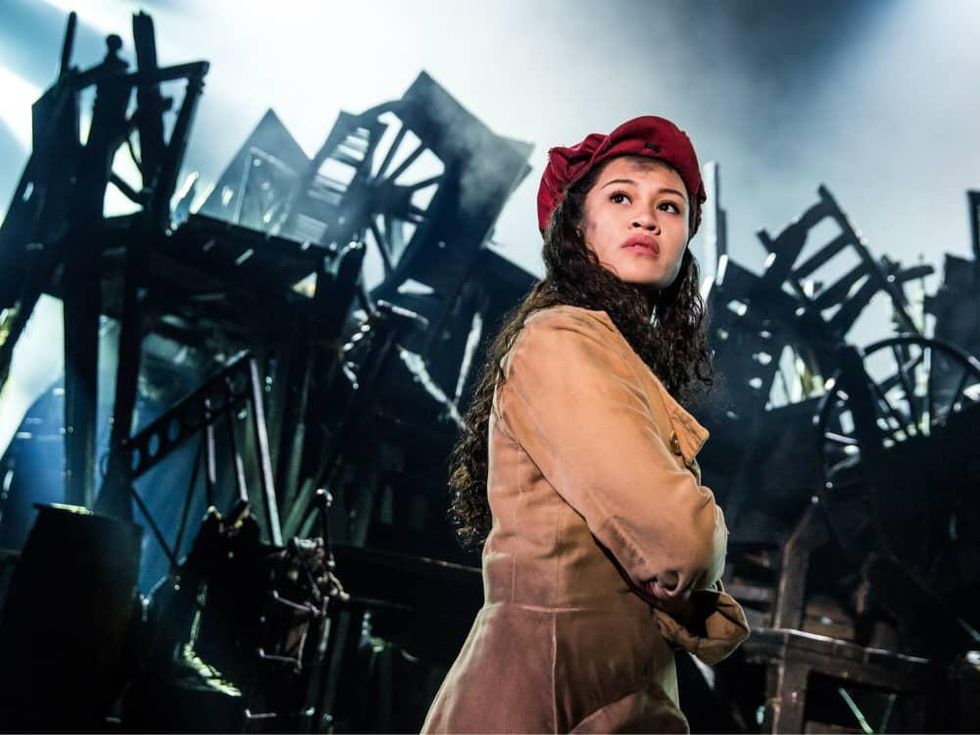 Emily Bautista as Eponine in the new national tour of Les Miserables