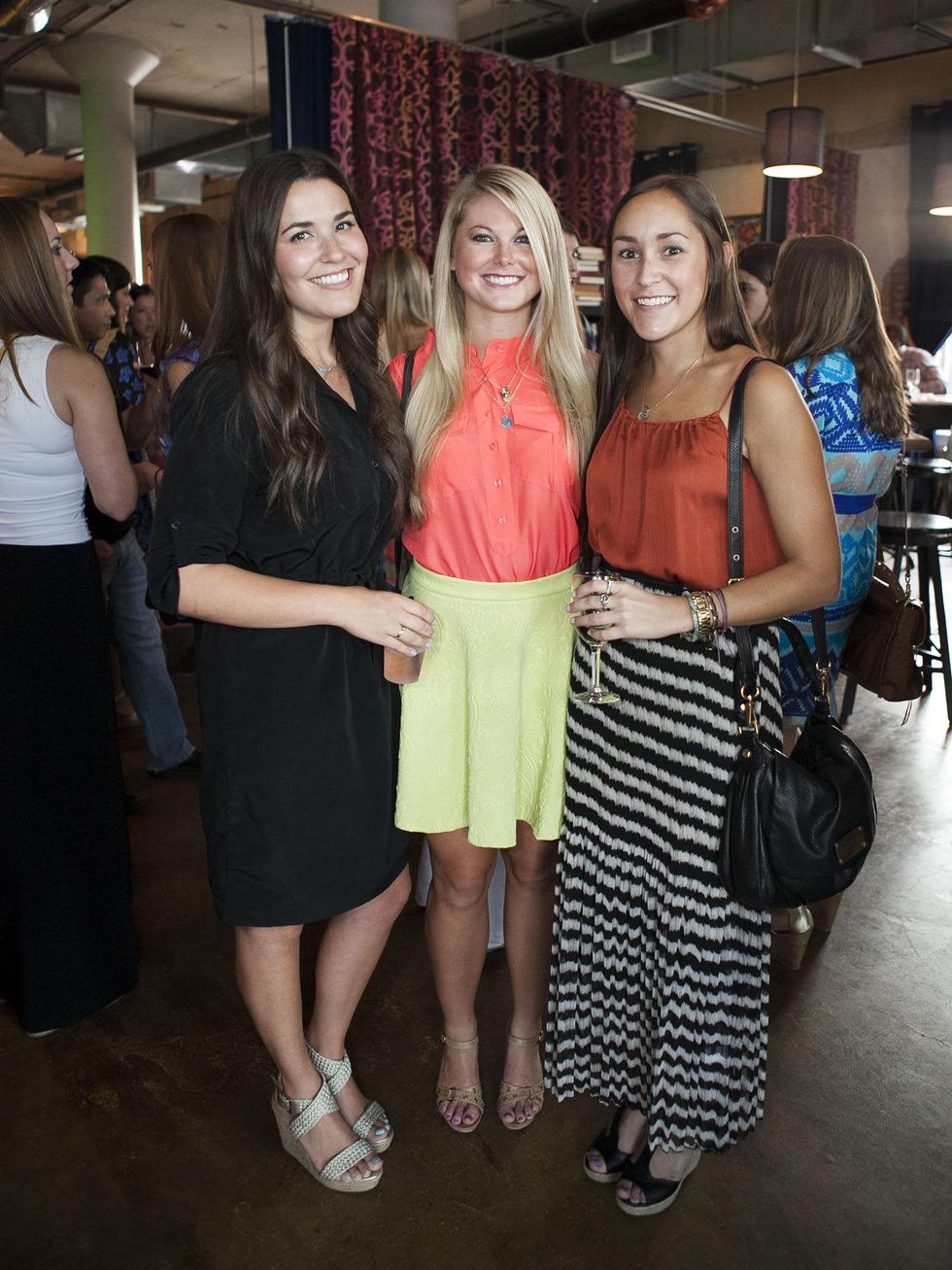 Emily Boaz, Hilary Barwick, Victoria Waggoner, CultureMap Social Cocktail Party, NYLO Southside